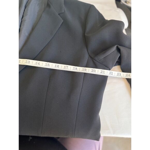 Anne Klein black blazers single breasted 2 button 12/14 - Picture 5 of 12
